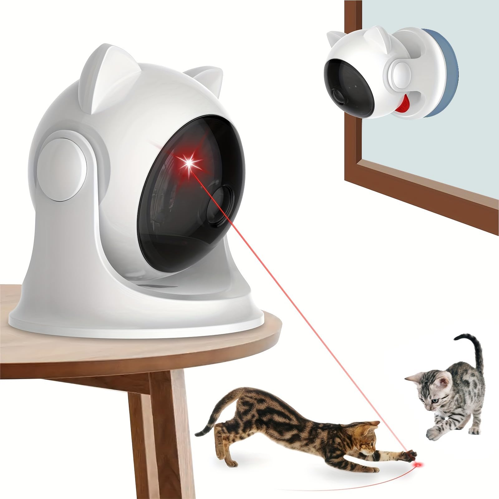 Automatic Cat Laser Toys,Motion Activated Rechargeable Automatic Cat Laser Toy,Interactive Cat Toys for Indoor Cats/Kitten/Dogs