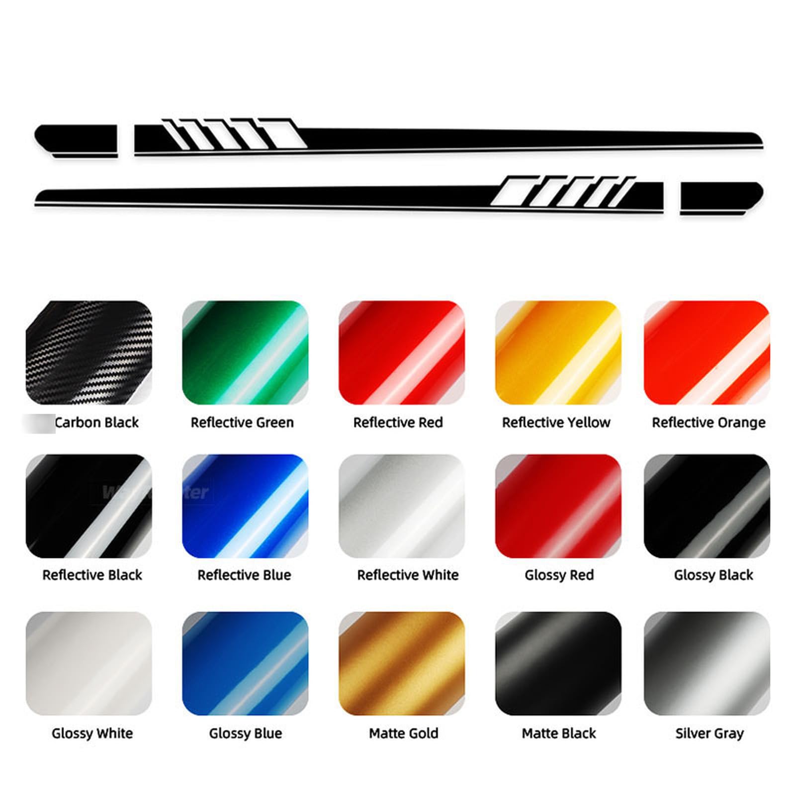 Adesivi Universali Per Gonna Laterale Auto, Adesivi Grafici A - Foto 12