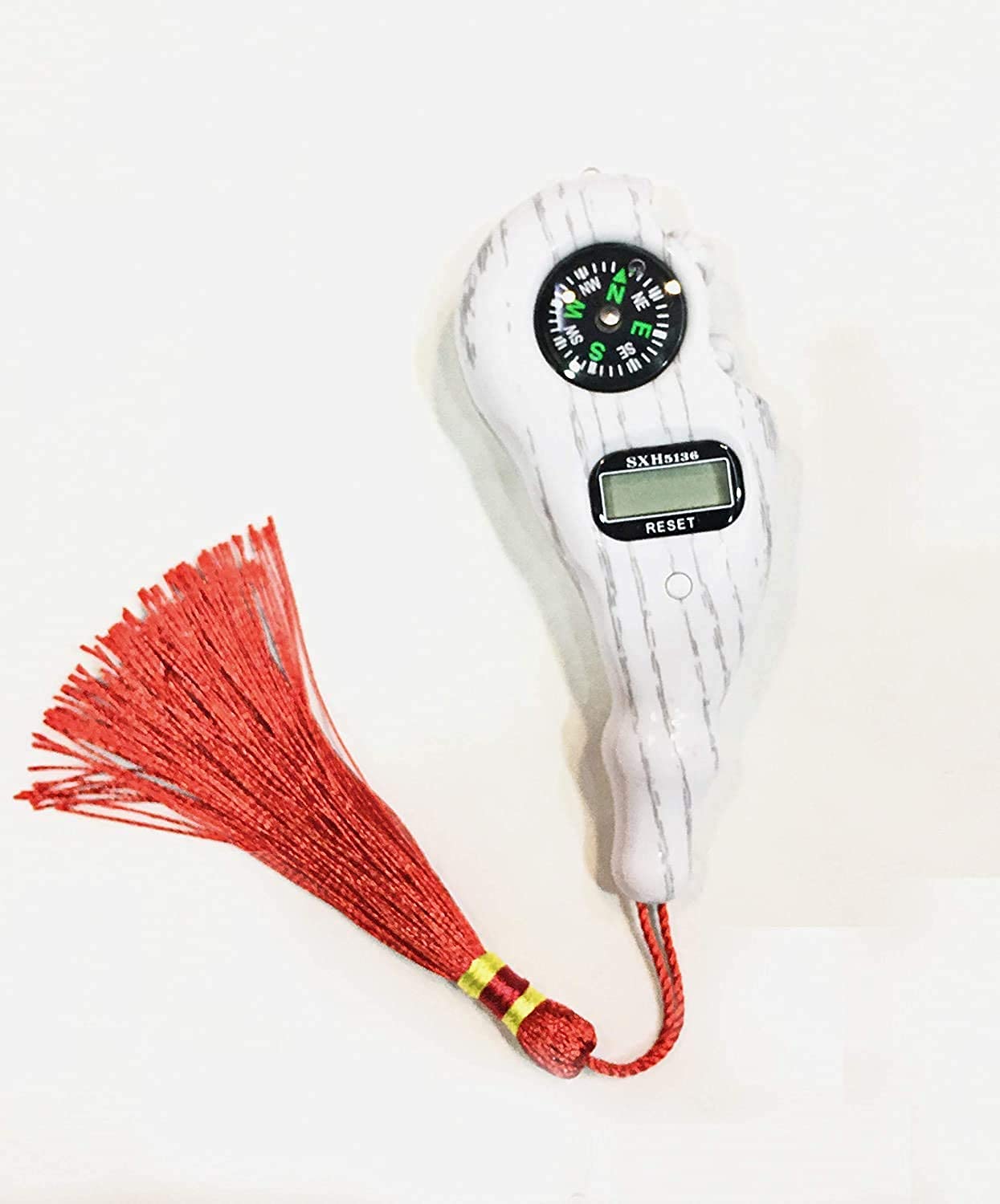 HBD Portable Digital Finger Rotating Prayer Japa Mala Count Machine with Small Compass for God Name Remember (Multi Colour- 1 Piece) 3
