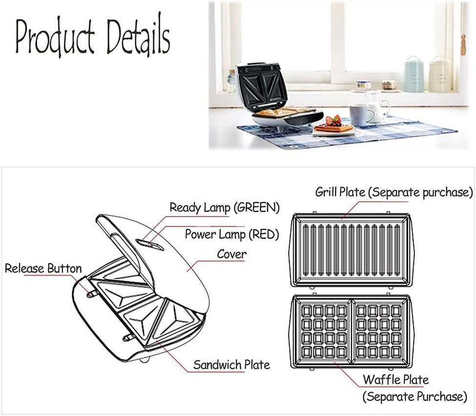 Sandwich Maker DKB-206 Sandwich Toaster 220V 750W