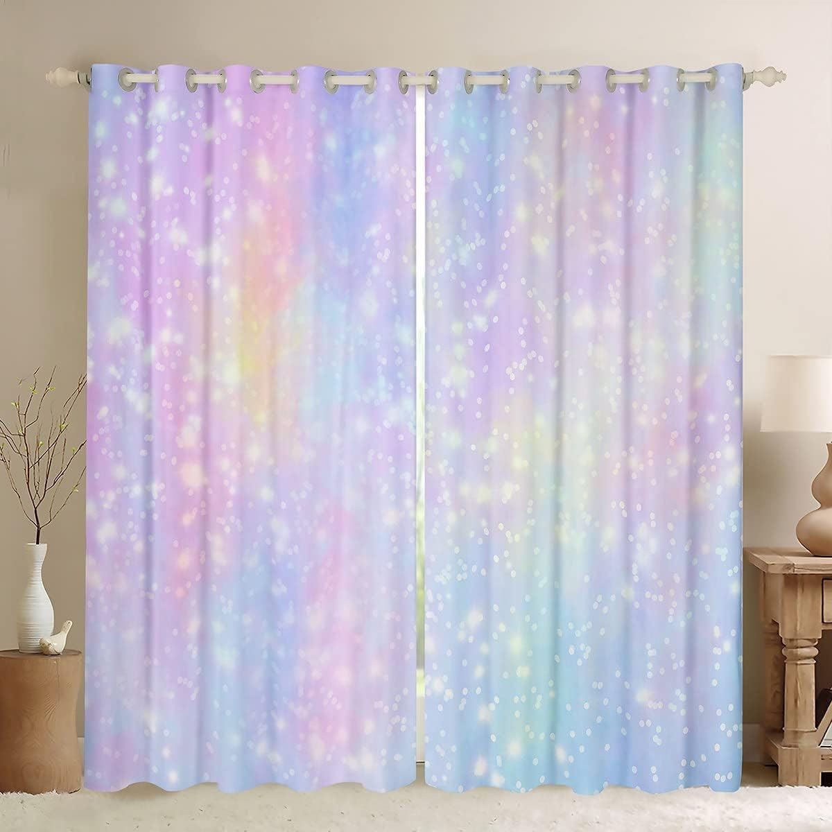 Rideaux occultants à paillettes pour bloquer la lumière du jour