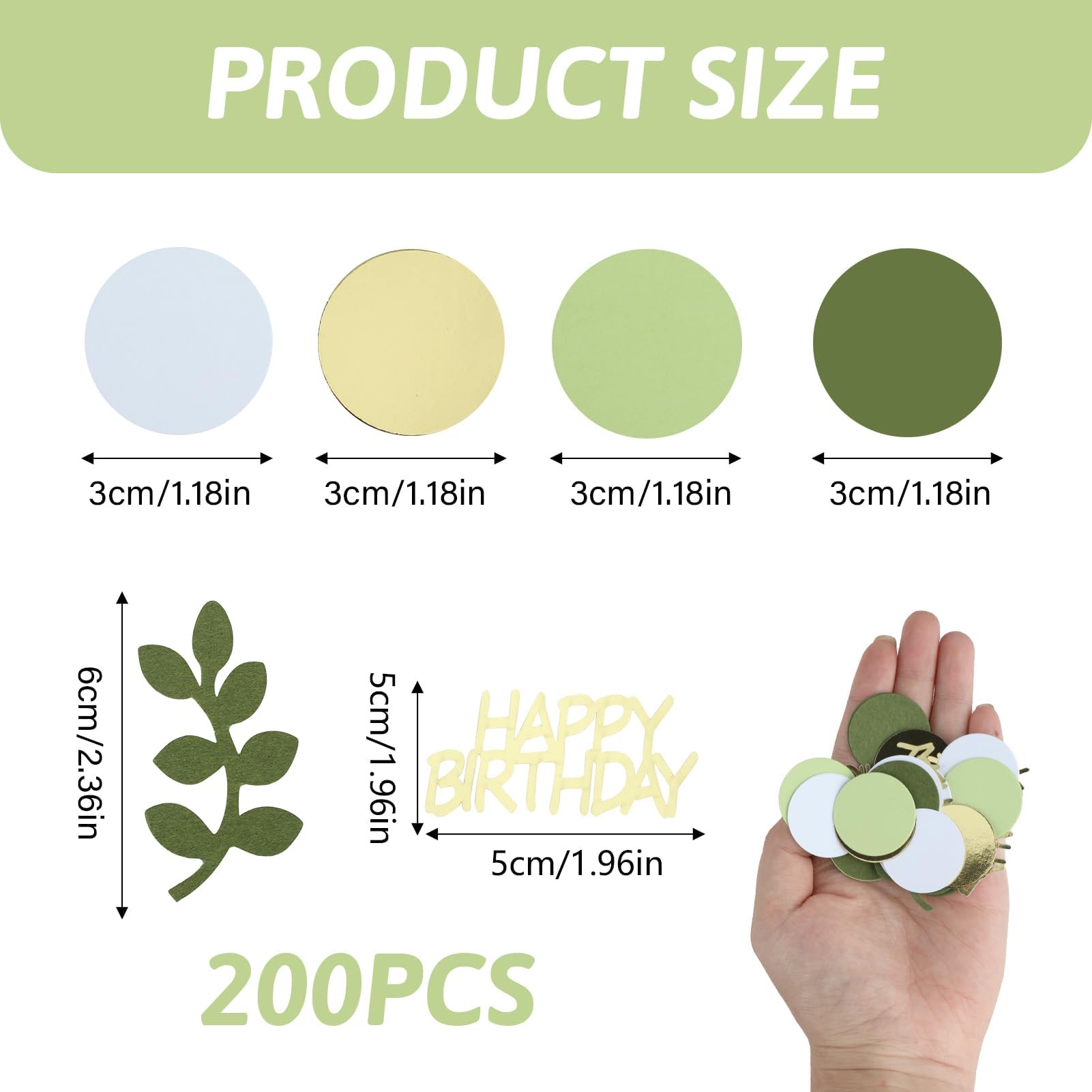 Lot De 200 Confettis De Table D'anniversaire Décoration De Table Happy