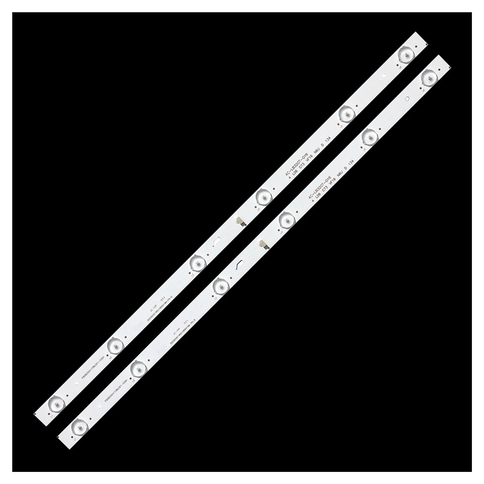 YUEZUYIOU LED Backlight Strip for LE32D99 ATV32D16 LC320EXN TF-LED32S20T2 T32D19DHS-01B NS-32DR310NA17 JL.D32061330-004BS-M(2 PCS for 1 TV)