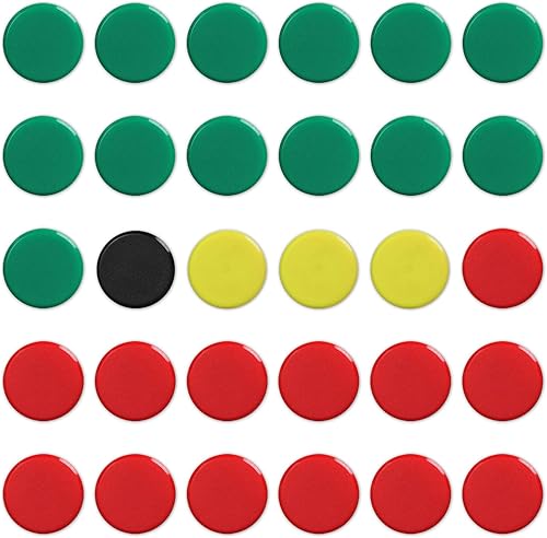 LEAP Imanes de tablero de fĂștbol, 30 piezas para uso en pizarra blanca de fĂștbol, pizarra de borrado en seco, kit de juego de objetivos de fĂștbol,