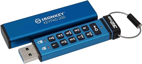 Kingston Ironkey Keypad 200 32GB USB Cifrado | Teclado Alfanumérico | Acceso Multi-Pin | XTS-AES 256-bit | Certificado FIPS 140-3 Nivel 3 |
