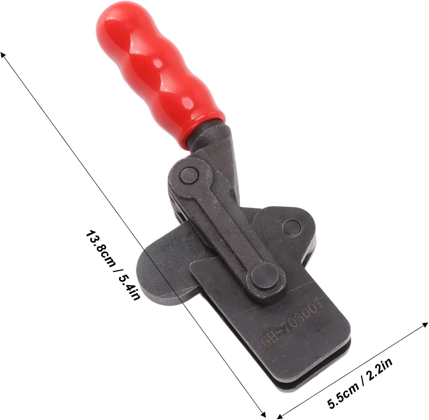 Toggle Clamp Heavy Duty Push Pull Quick Release 300kg Holding Capacity High Carbon Steel for Machinery Automotive Fixture Assemblies Medical Equipment