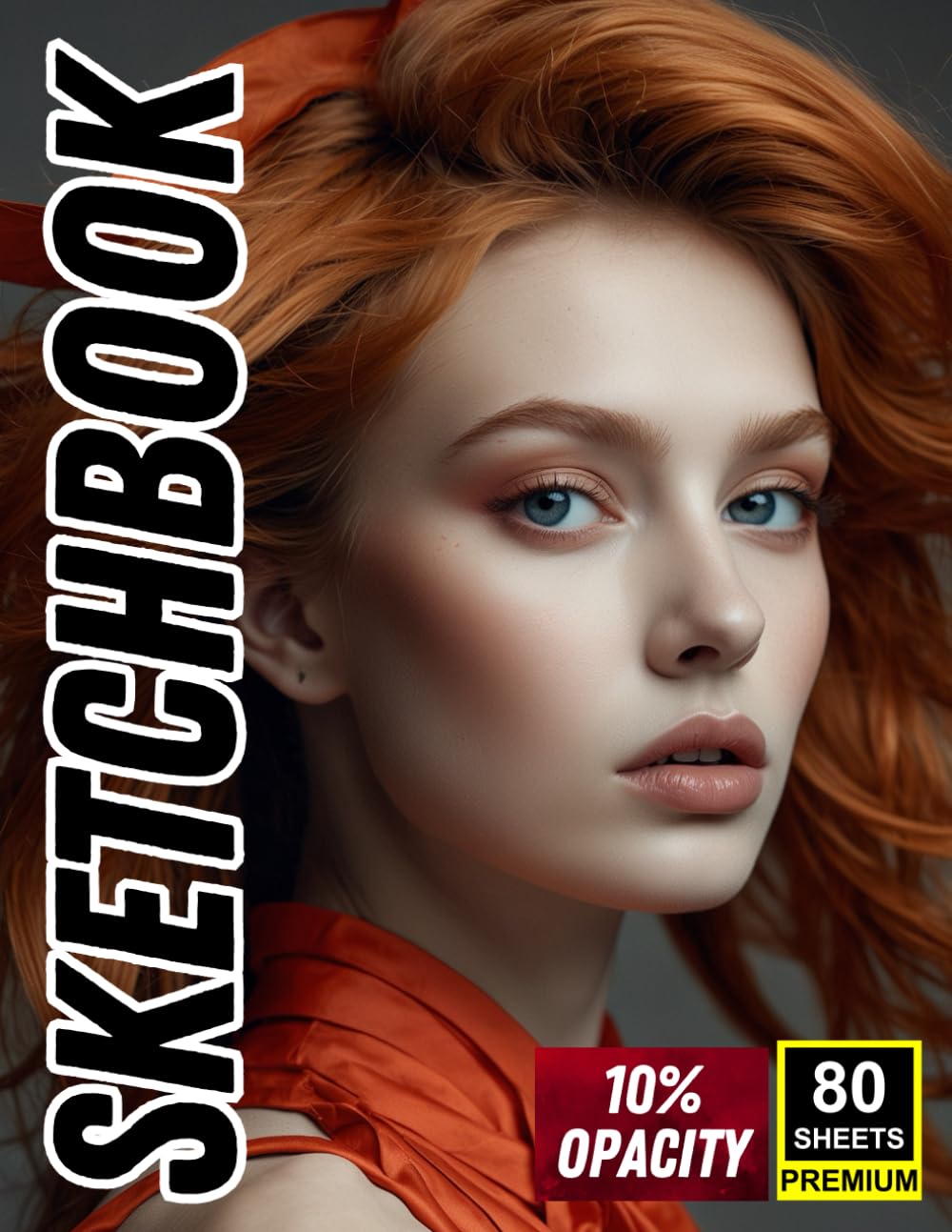 Sketchbook: Modern Muse Elegant Portraits for Tracing & Practice | 80 Sheets | 10% Opacity: Photorealistic Fashion-Inspired Faces | Monochrome & Color ... Format for Drawing Precision & Detail