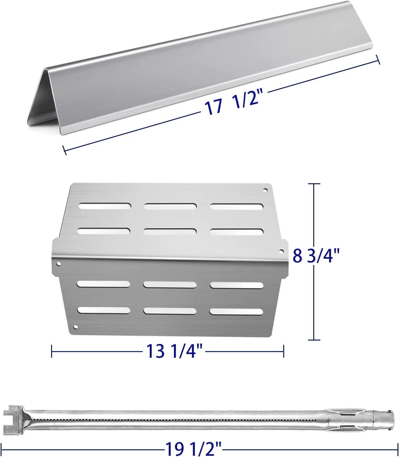 For Weber Genesis E and S Series 300 E310 E320 S310 S320 Gas Grills Replacement Parts 7620/7622/62752/7528 Genesis Flavorizer Bars Grill Grates Burner Tubes Heat Deflectors for Weber Genesis E310