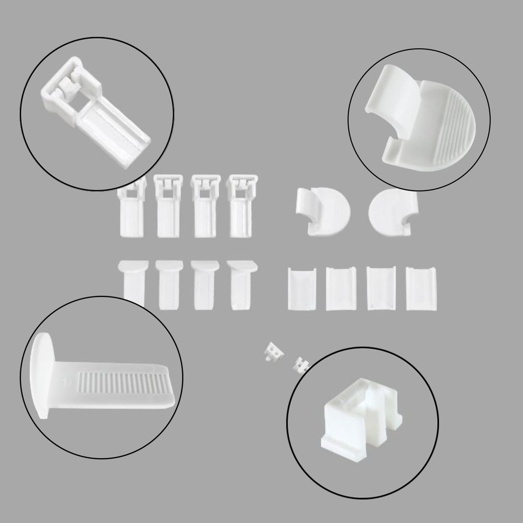 Tenda Avvolgibile 68 x 80 cm Opache, Protezione da Sole e Sguardi Indiscreti, con Clip, Altezza Regolabile, Termiche Tenda Plissettata Crush per Bagno, Soggiorno, Cucina, Grigio