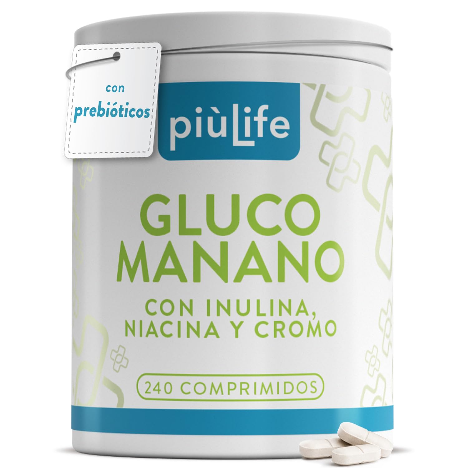Glucomanano 4000 mg PiùLife 240 Comprimidos