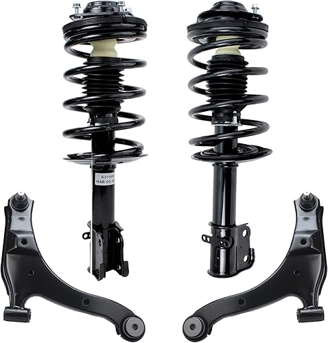 Miniatura 99 de Detroit Axle - Kit de puntales delanteros de 6 piezas para Chevrolet Aveo Aveo5 Pontiac G3 Wave, barra estabilizadora, varillas de acoplamiento