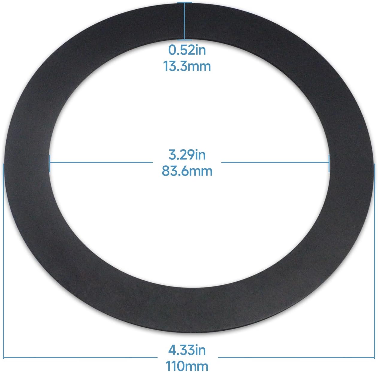 2Pcs FLG-Seal Putty-Free Sink Seal Gasket Compatible with InSinkErator Garbage Disposal Rubber Sink Flange Seal Gasket Accessory for Kitchen Sink Drain Insert Gasket Replacement