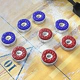 RAYNA GAMES, lot de 8 palets de shuffleboard, 53 mm, acier chromé photo 5
