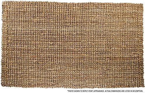 Milliard Handspun 7.5' x 9.5' Natural Jute Rug, Thick and Sturdy, Beautiful look and Matches Schemes, Environmentally Friendly