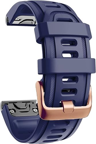 Miniatura 12 de Correa de reloj de liberación rápida pulsera de silicona para Garmin Fenix 5S 5X 5Plus 6S 6X 6 Pro oro rosa hebilla pulsera deportiva