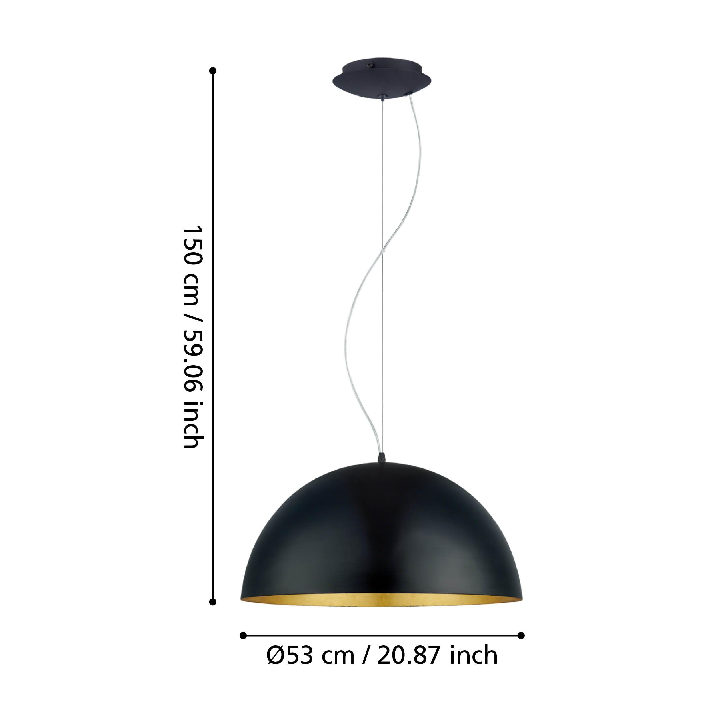 Eglo lampada a sospensione Gaetano 1, lampada a sospensione uno punto