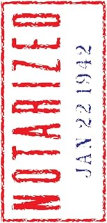 Notarized Notebook: Notarized Stamped Notebook 6x9