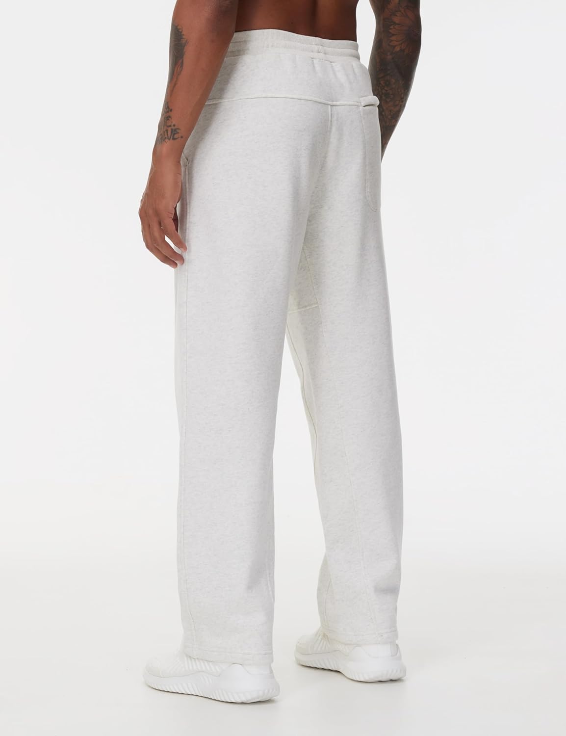 THE GYM PEOPLE Men's Baggy Fleece Workout Sweatpants with Pockets Drawstring Lounge Athletic Running Pants - Image 2