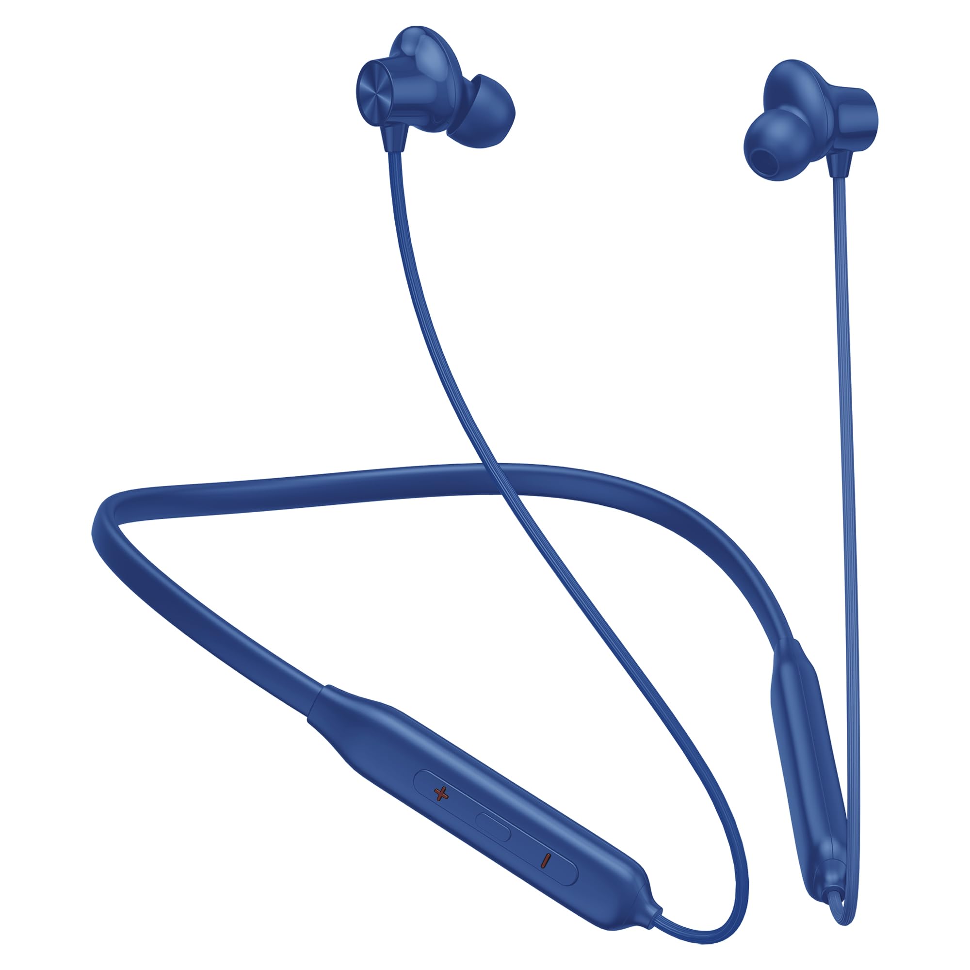 Kratos N4 Bluetooth Neckband with 52H Playtime, Deep Bass, Stereo Sound, HD Calls, Magnetic Earbuds, Type-C Fast Charging, Rich Audio, Hollow Switch for Comfort & Style (Blue)-image-7