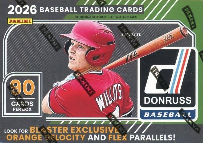2026 Donruss Baseball EXCLUSIVE Blaster Box-AUTO or MEM & (90) New Cards!