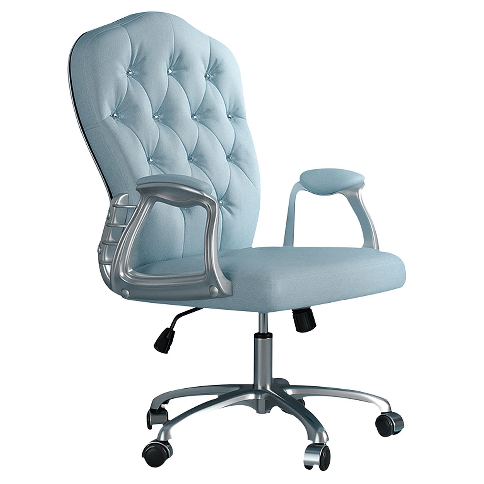 Chaise de bureau ergonomique avec dossier moyen et accoudoirs