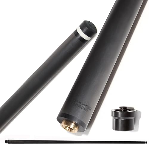 Miniatura 12 de 100% Carbon Fiber Shaft, Black Technology Shaft of Pool Cue Front Part for Billiard Play/Break/Snooker Cue Shaft with Foam- 737 mm,745mm,765mm