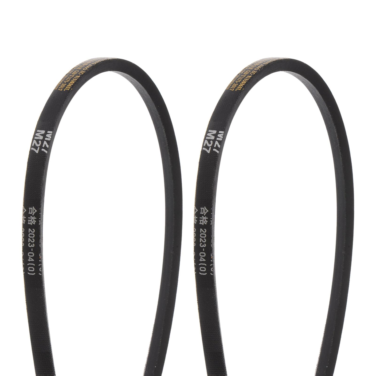 HARFINGTON 2Pcs M-16 Rubber V Belt Drive Transmission Belt 16" Pitch Girth 10mm Width 5.5mm Height JIS Standard Industrial Power Belt for Machinery Mower — Amazon image 18