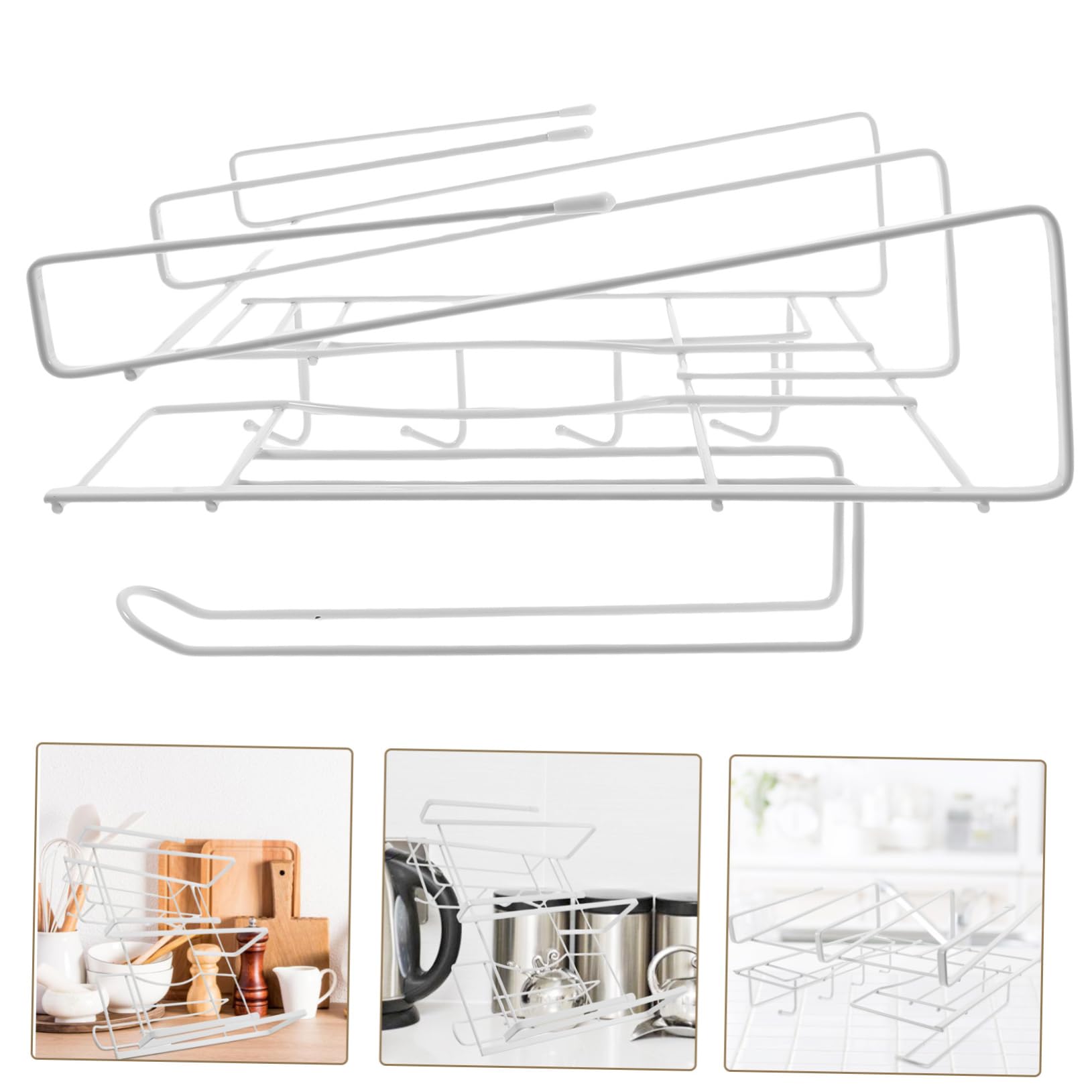 Ganci per Tazze Sottopensile per Organizer Tazze Design Perforazione e Capacità Carico