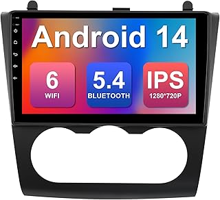 2+64G 9-inch Android 14 Car Stereo for Nissan Altima 2008-2012 IPS Touchscreen Screen Car Radio with Carplay & Android Auto Support Backup Camera GPS FM Navi BT SWC