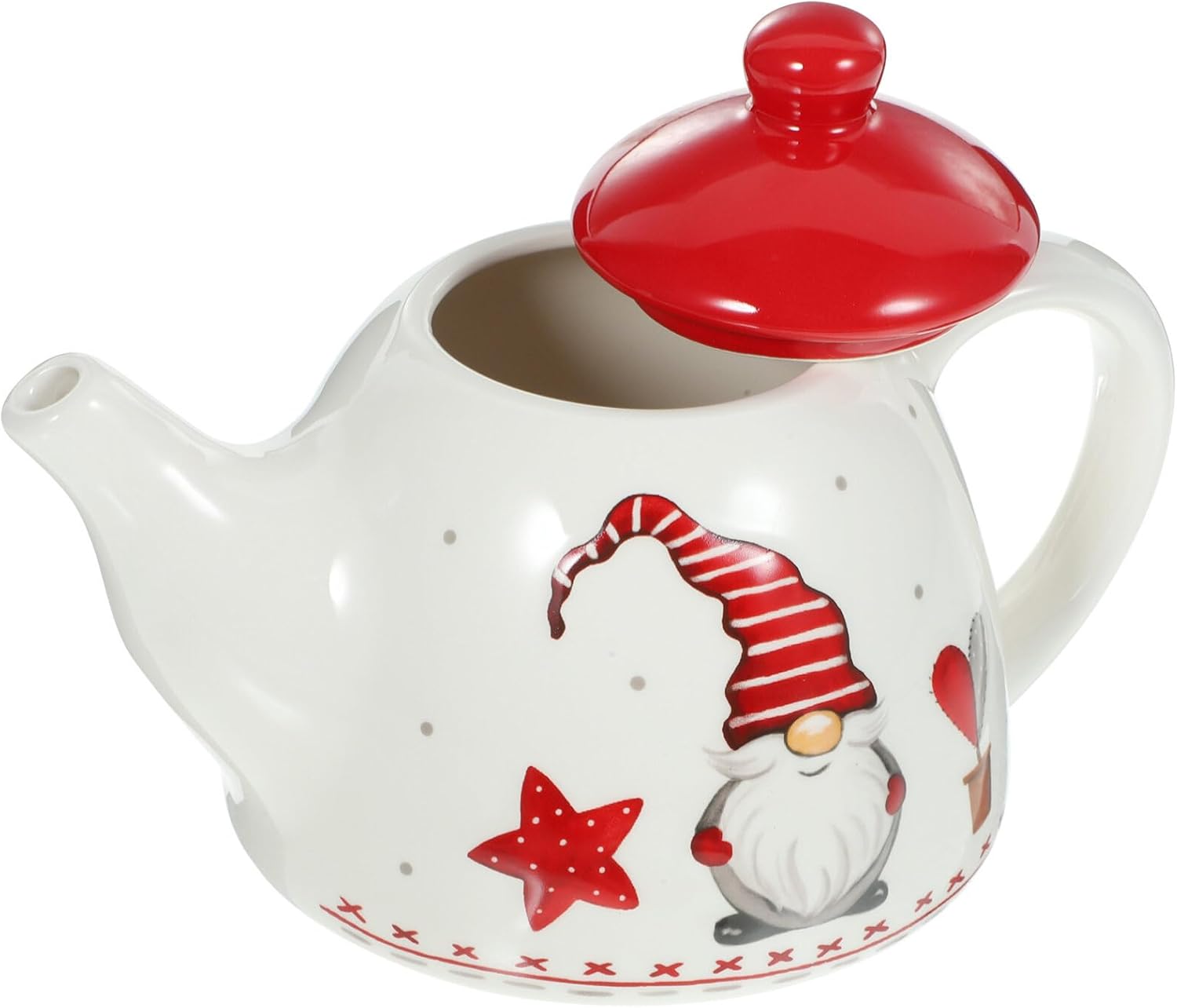 Gadpiparty Christmas Gnome Teapot Christmas Teapot