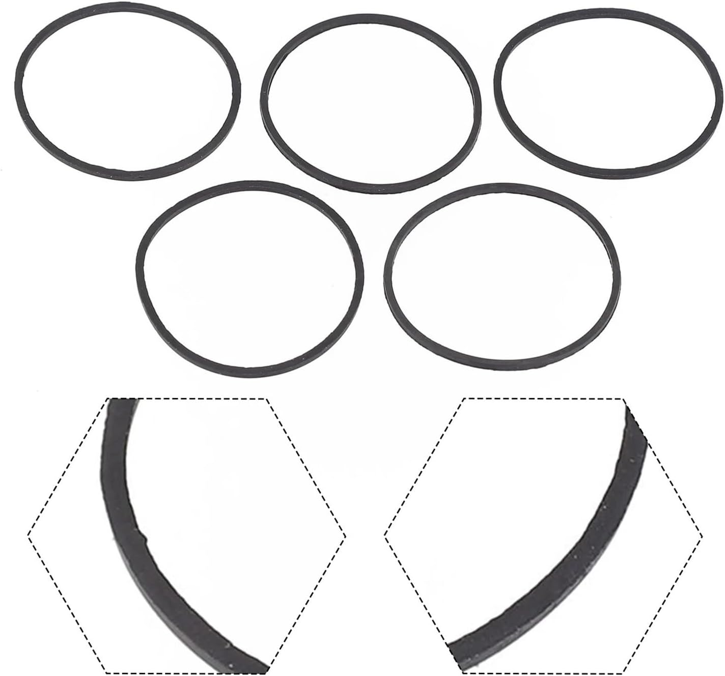5× Carburetor Float Bowl Gaskets O Ring Fit for 693981 and 280492 Seal Lawn Mower Garden Tool