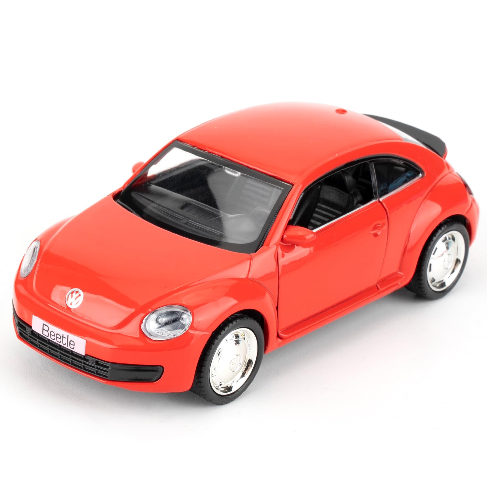 2012 Volkswagen Beetle Toy Car, 1/36 scale Alloy Model Vehicle, Toy Vehicle with Pull Back Function, Children's Collectible Model Car, Gift for Kids(Red)