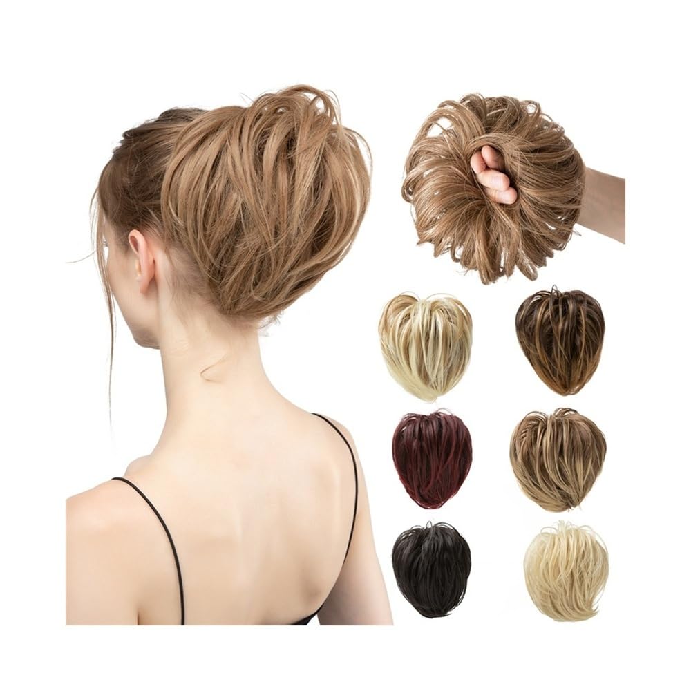 Hair Bun Synthetic Fake Hair Bun Messy Hairpiece 7″ Short Straight Ponytail Elastic Hair Extensions Scrunchies(Dark auburn) Hair Bun Synthetic Fake Hair Bun Messy Hairpiece 7″ Short Straight Ponytail Elastic Hair Extensions Scrunchies(Dark auburn)