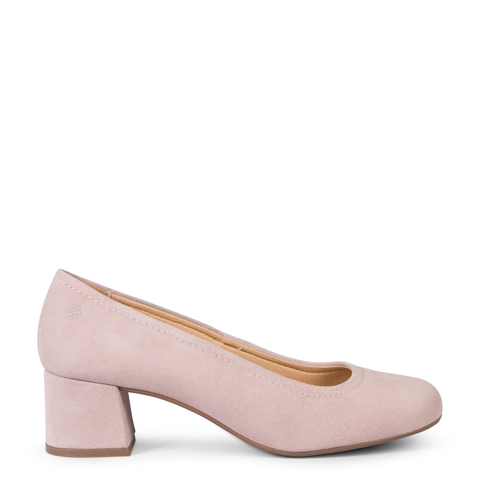 miMaO. Zapatos Anchos de tacón en Piel con Plantilla de Gel. Hecho en España