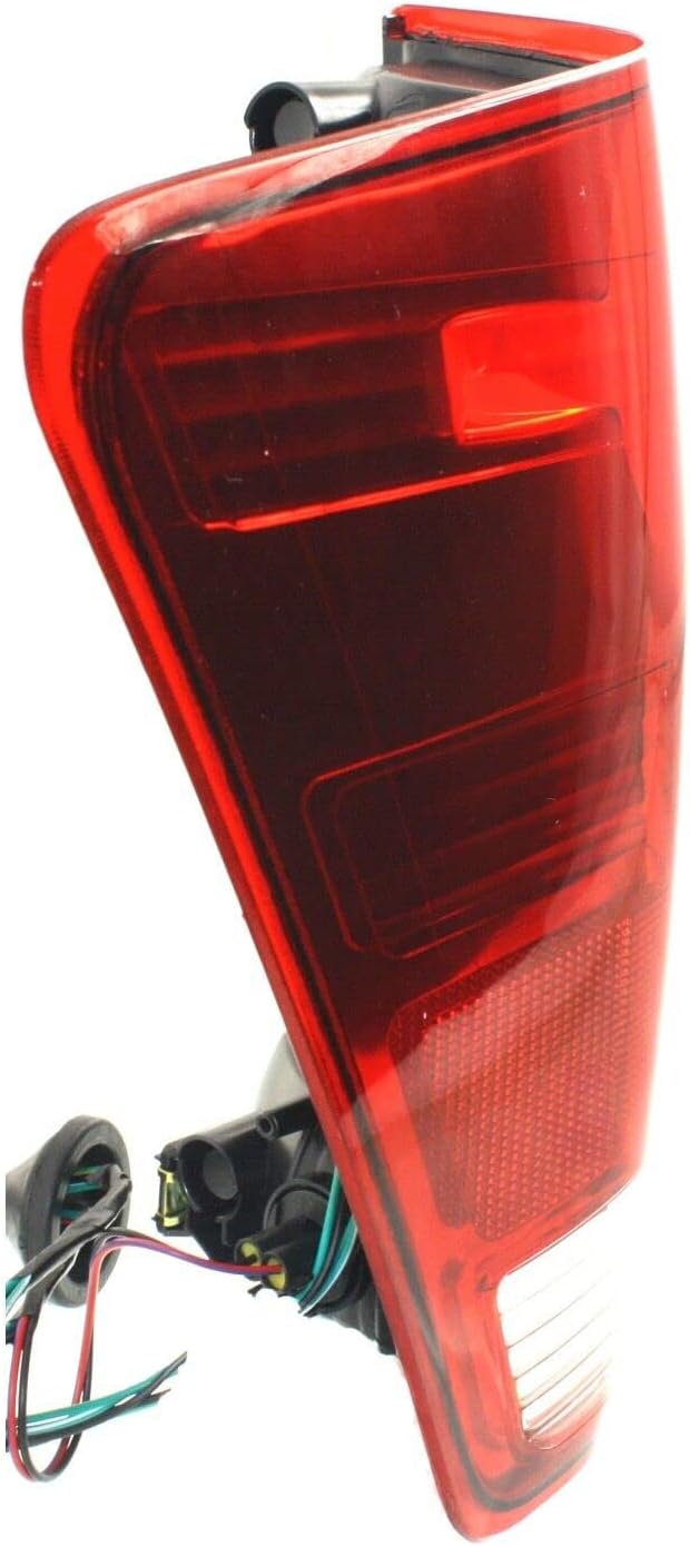 Tail Light Replacement For Nissan Titan - Fits Driver Side of Rear Tail Lights - Includes Lens, Housing, and Bulb - For 2004 2005 2006 2007 2008 2009 2010 2011 2012 2013 2014 2015 Nissan Titan