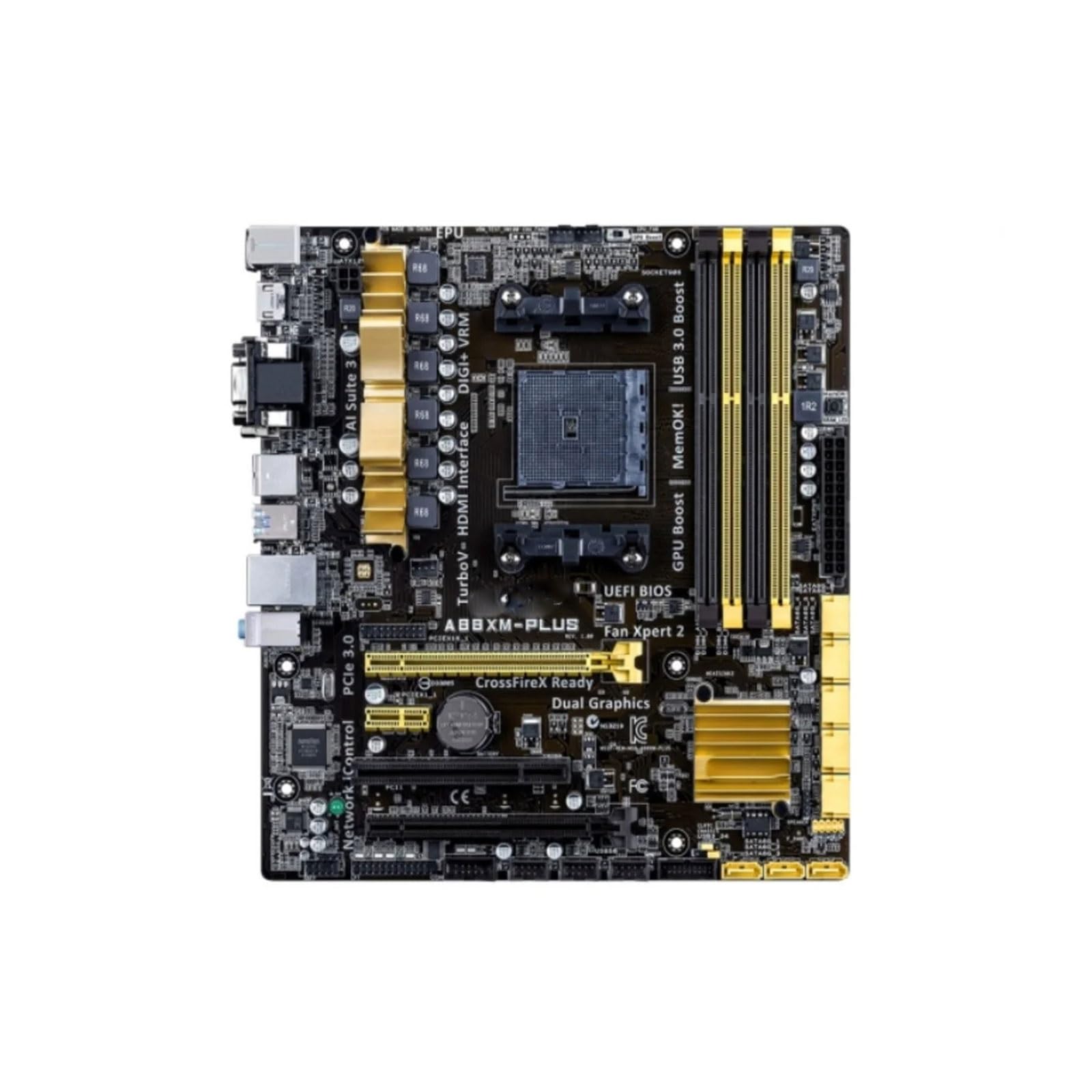 Carte Mere Fit for ASUS Socket FM2/FM2 + A88XM-PLUS Carte mère A10 DDR3 64 go PCI-E 3.0 Compatible HDMI A8 A6 A4 de Bureau A88X