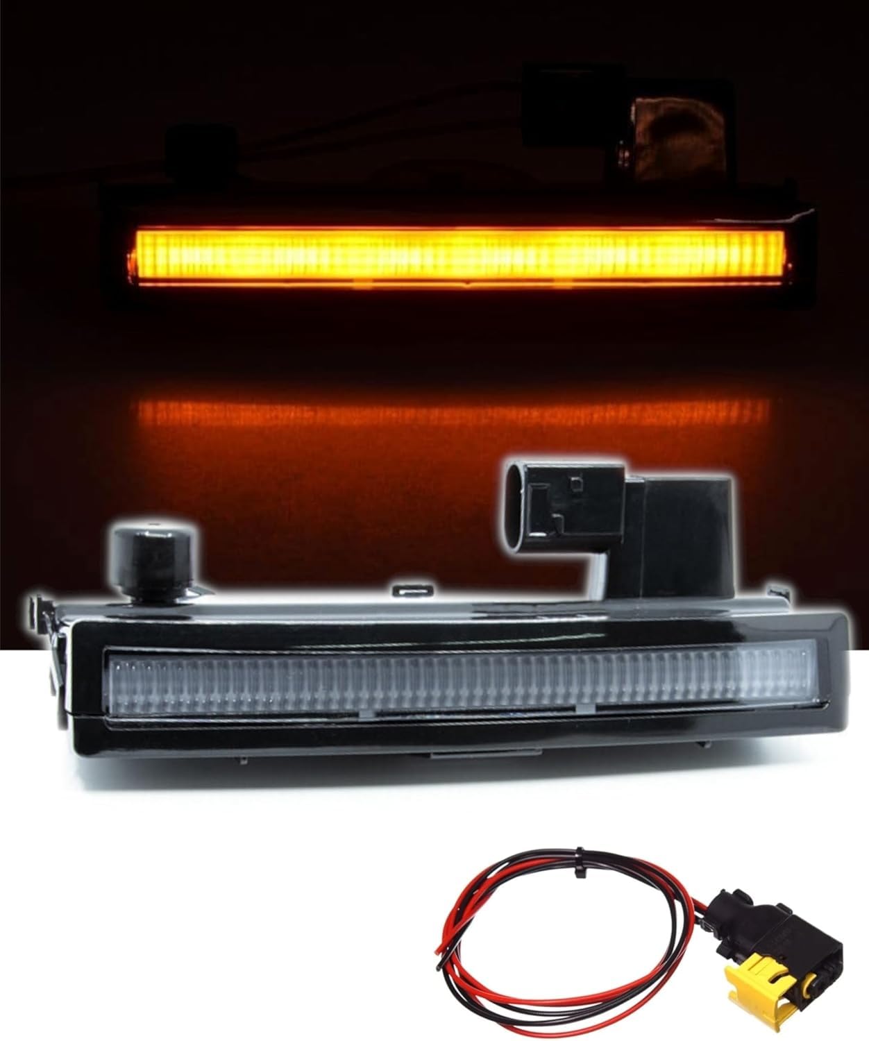Feu de Gabarit LED Orange 24V Feu d'Encombrement avec Câblage Éclairage de Visière Pare-soleil Camion Compatible avec Scania R S G 2016+
