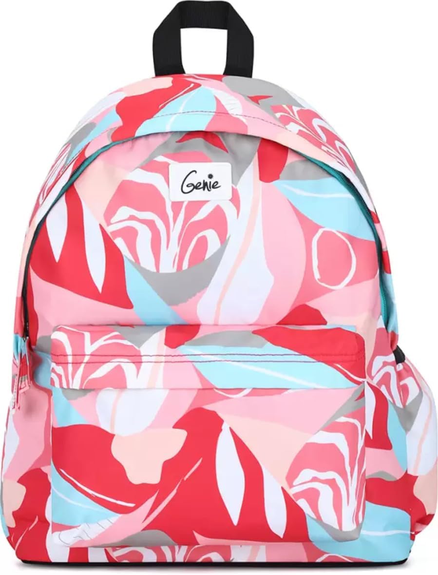 Genie Bella Laptop Backpacks for Women, 16 inches, Stylish and Trendy College bags for girls, Water Resistant and Lightweight Mini Bags for Office and Travelling Purpose. 18 litres