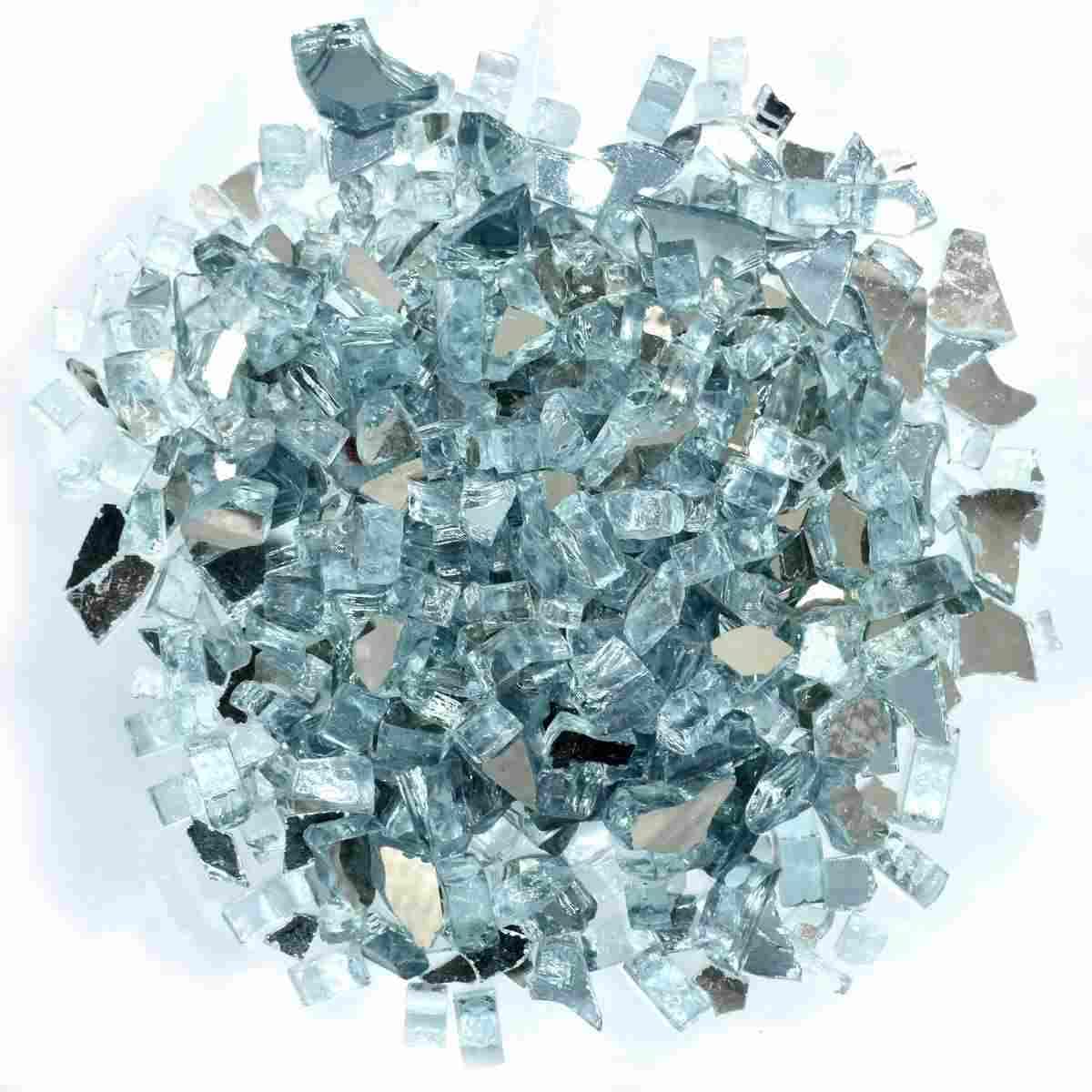 Sodee Crushed Glass/Fire Pits for Resin Art, High Luster Reflective Fire Glass Used Specially for Resin Art/Geode Art (Green Gold) (250 Gm)
