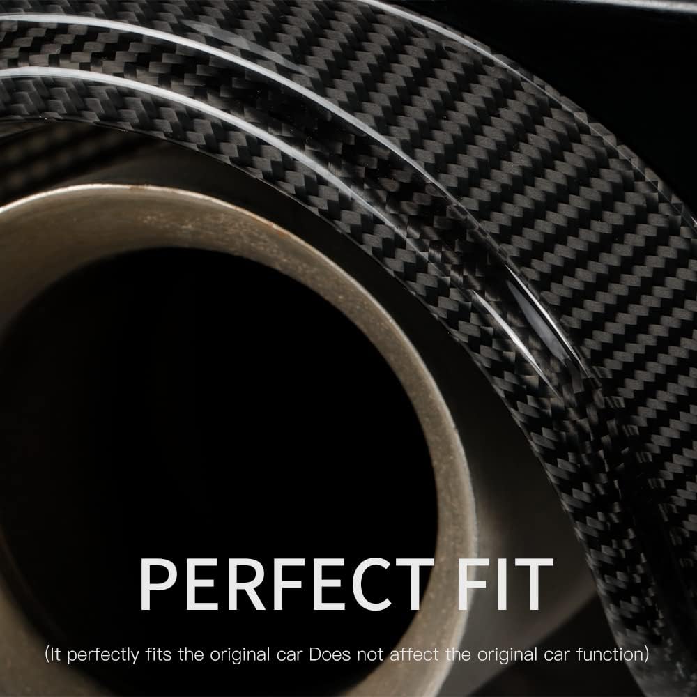 JSWAN Real Carbon Fiber Tail Throat Upper Trim Cover Fit for Toyota Supra GR A90 A91 MK5 Exhaust Muffler Tail Pipe Upper Trim Cover Accessories