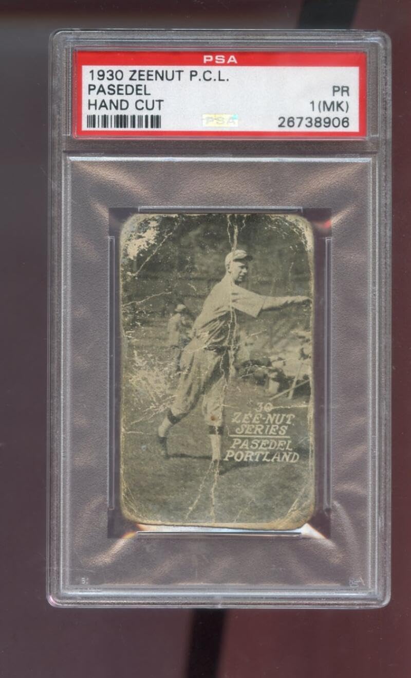 1930 Zeenut Zeenuts Bill Posedel Pasedel PSA 1 (MK) Graded Baseball Card Pacific Coast League PCL P.C.L. Portland Beavers
