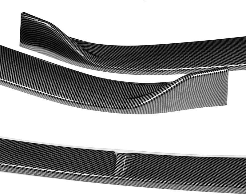 3PCS Front Bumper Lip Kit fit for compatible with 2016-2019 Volkswagen Passat, STP-Style Splitter Trim Protection Spoiler, Air-Dam-Chin-Diffuser (Carbon Look)