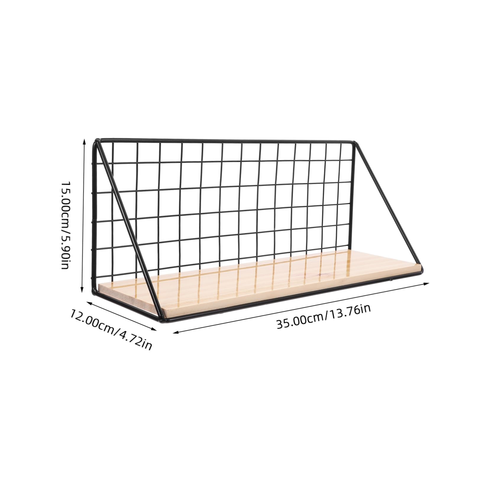 VALICLUD 1Pc Medium Wall Rack Multifunctional Decorative Shelf for Kitchen Bathroom Home Storage Easy to Clean with Strong Bearing Capacity Includes