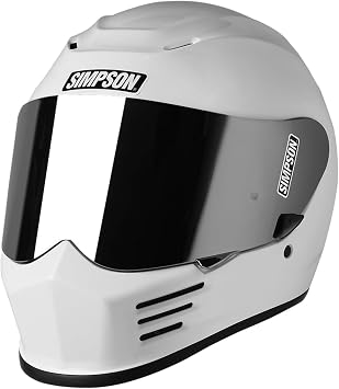 Simpson Speed Bandit Motorcycle Helmet, Adult XS, White SPBXS1
