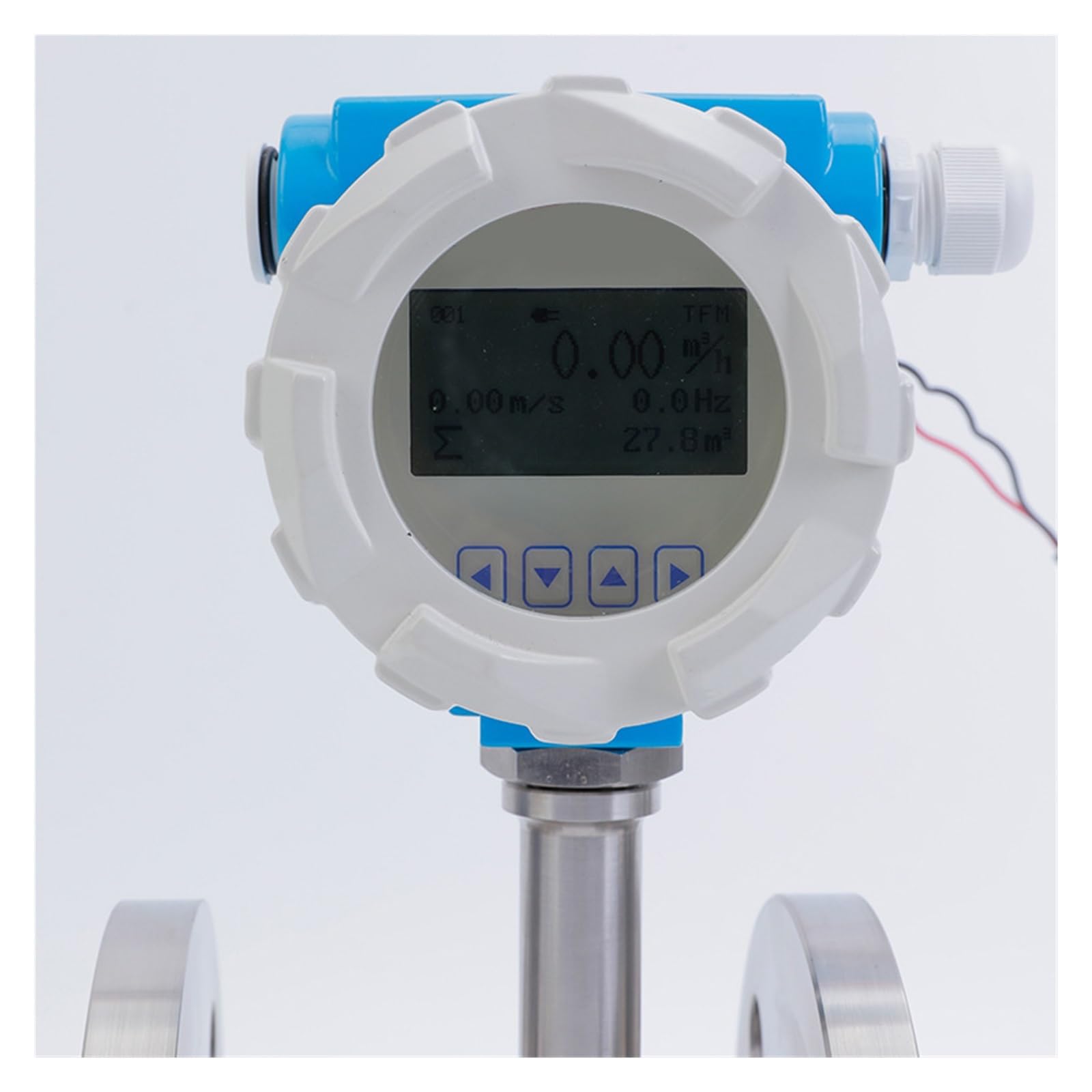 Medidor De Flujo Integrado Inteligente Tipo Tubería 0,5 Clase Precisión 4-20mA Salida Sensor Acero Inoxidable Industrial(DN80mm)