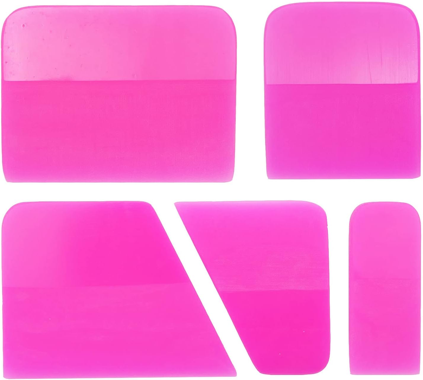 5 in 1 PPF Squeegee, Anti-Scratch TPU Rubber Scraper for Car, Soft Silicone Rubber Scraper are Suitable for Vinyl Wrap and Window Tint Tool for Cars
