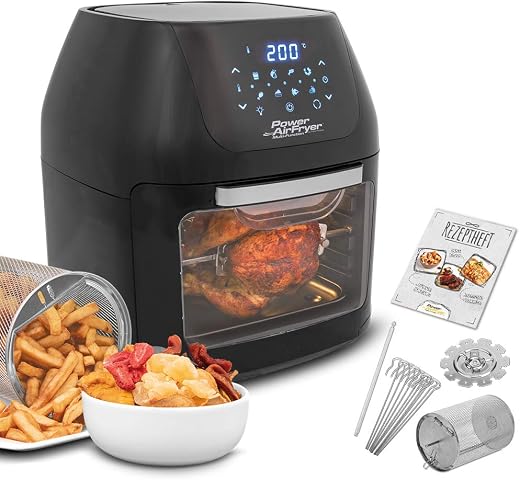 PowerXL A Heißluftfritteuse 1800W Automatische Abschaltung