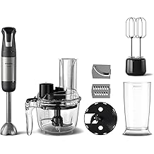 Philips 5000 Series Hand Blender - SpeedTrigger Control, 1200W Engine, Stainless Steel Blades, Baby Food Ready, Mixer and Food Processor Accessories (HR2695/01)