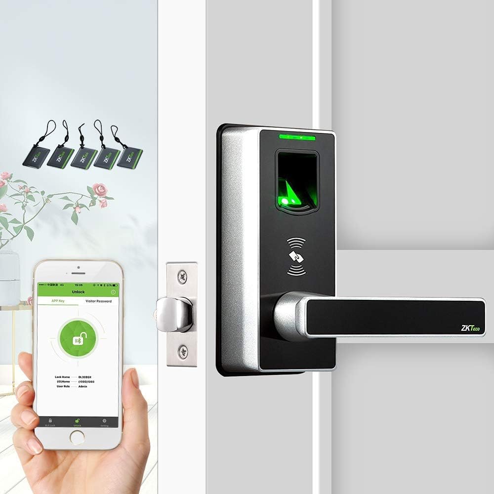 serratura della porta con impronte digitali per le case