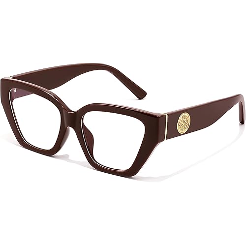FEISEDY Women Cat Eye Blue Light Blocking Glasses Trendy Cateye Design for Daily Wear B0350